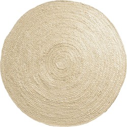 Vloerkleed Jute Rond Bleached ø160 cm