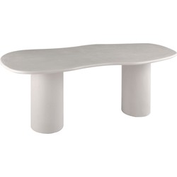 Eettafel Beige - Organisch - 200x96x76cm - Maranola