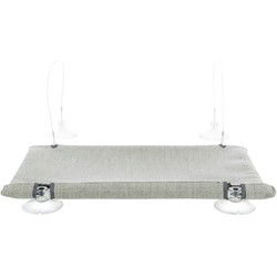TRIXIE KATTENMAND HANGMAT RAAM VELOURS GRIJS 50X30 CM