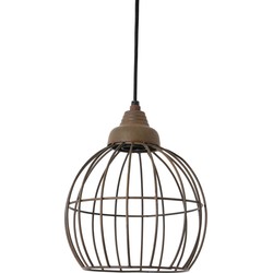 Light &amp; Living - Hanglamp Benthe - 20x20x25 - Brons