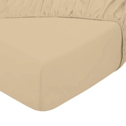 Hotel Home Collection - Split Topper Hoeslaken - 140x200/210+10 cm - Zand