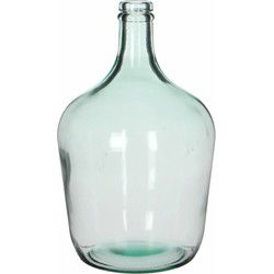 Mica Decorations Vaas Diego - flessenhals - gerecycled glas - 42 cm - Vazen