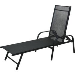 Comfortabel Verstelbaar Ligbed - Ventilerend - 195x60 cm - Zwart