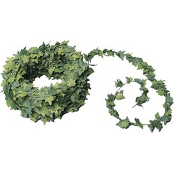 Mini hedera guirlande slinger kerstdorp decoratie 750 x 1 cm kunststof - Guirlandes