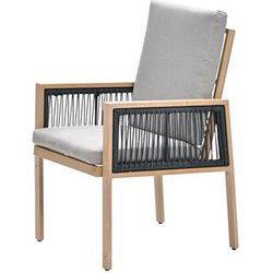 Decala dining fauteuil - aluminium - light teak look - desert sand