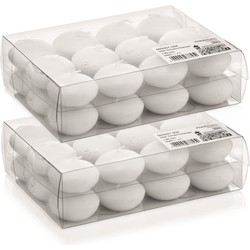 Trend candles Drijfkaarsen - 48x - wit - 4,5 cm - 4 branduren - Drijfkaarsen