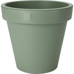 Pro Garden Plantenpot/bloempot - Tuin buiten - kunststof - groen - D20 cm - Plantenpotten