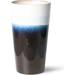 HKliving 70s keramiek: latte mok arctic