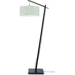 Vloerlamp Andes - Zwart/Naturel - 72x47x176cm