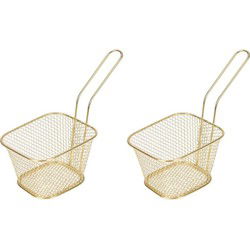 2x Snackhouder/snackmandje 20 cm - Serveerschalen
