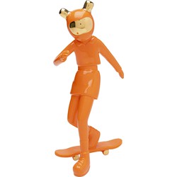 Decofiguur Skating Astronaut Orange 33cm