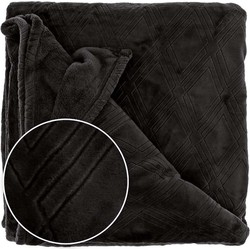 Unique Living | Plaid Auke 150x200cm black