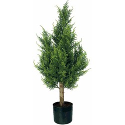 PTMD Kerstversiering Boom Koda - 70x40x90 cm - Plastic - Groen