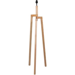 Mexlite - vloerlamp - Sabi - naturel - hout - Ø 52cm - E27 - 3408BE
