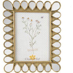 Clayre & Eef Fotolijst Goudkleurig Polyresin