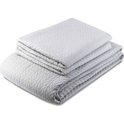 Zydante Home® Bedsprei Incl. 2 Hoezen -Zilver Rope - 220x240 cm + 2 * 60x70 cm