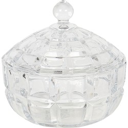 Clayre & Eef Glazen potje  Ø 18x18 cm Glas Rond Potje
