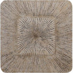 PTMD Wandpaneel Dishita - 90x3x90 cm - MDF - Creme