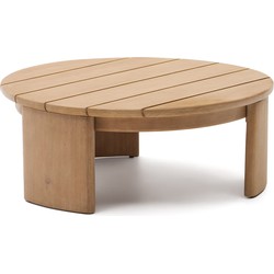 Kave Home - Salontafel Xoriguer van FSC 100% massief eucalyptushout Ø90 cm