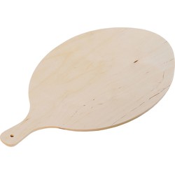 FSC® Houten Pizzaschep voor Pizza's Ø30 Cm - Pizzaplank met handvat - Pizzaborden - Oven - Bbq - Serveerplank voor pizza of brood