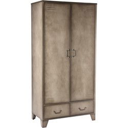 Hoge Kast Fence 2-Deurs 90x50x185 cm