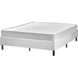 COUNTESS - Tweepersoonsbed - Lichtgrijs - 160 x 200 cm - Polyester