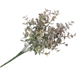 DK Design Kunstbloem Eucalyptus tak bundel - 33 cm - saliegroen - Kunstbloemen