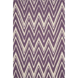 Safavieh Modern Indoor Hand Tufted Area Rug, Cambridge Collection, CAM711, in Purple & Ivory, 122 X 183 cm