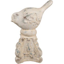 Clayre & Eef Decoratie Beeld Vogel Beige Keramisch materiaal