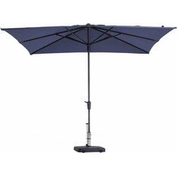 Stokparasol Syros 280 x 280 cm safier blue zonwering