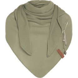 Knit Factory Lola Omslagdoek - Olive - 190x85 cm