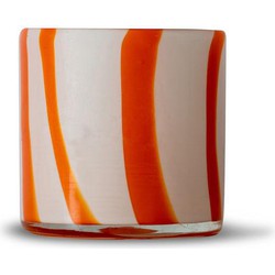 ByOn Candle Holder Calore Curve Xs (6) Orange/White