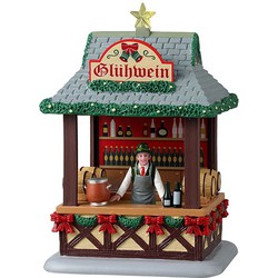 Gluhwein Booth 12x13x19 cm Kersthuisje