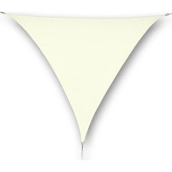 hanSe® Schaduwdoek Driehoek Waterdoorlatend 4,5x4,5x4,5 m Creme