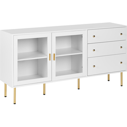 Beliani MILORA - Vitrinekast-Wit-MDF