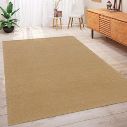 Laagpolig vloerkleed - Aalais - Effen - Uni - Naturel / Beige - 120x170 cm