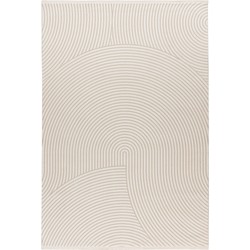 Claire vloerkleed - Japandi Stijl Halve Cirkels Modern - Crème - 200 X 290 CM