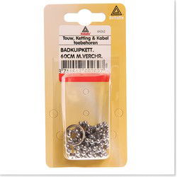 Badketting m verchr 60cm