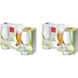 6x Tulpvormige speciaal bierglazen 375 ml - Bierglazen