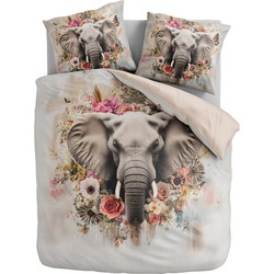 100% Microvezel dekbedovertrekset Tusks & Petals - 240x200/220 + 2*60x70 cm
