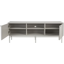 Tv-Meubel Rechthoek - Wit - 155x40x55cm - Cayo
