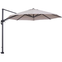 Garden Impressions Hawaii zweefparasol Ø350 cm - frame carbon black - doek zand