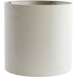 Light & Living - kap - Velours - wit - textiel - Ø 45cm - E27 - 2247778