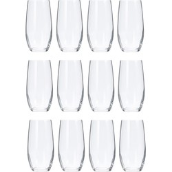 12x luxe Waterglazen set van 360 ml - Drinkglazen