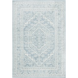 Safavieh Medallion Indoor Woven Area Rug, Adirondack Collection, ADR108, in Slate & Ivory, 91 X 152 cm