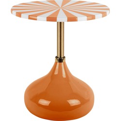 Bijzettafel Candy Swirl - Oranje - Ø41cm