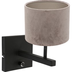 Steinhauer wandlamp Stang - zwart -  - 8175ZW