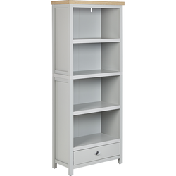 CLIO - Boekenkast - Lichtgrijs - 4 planken - Vezelplaat
