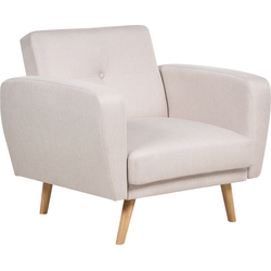 Beliani FLORLI - Kuipstoel-Beige-Polyester