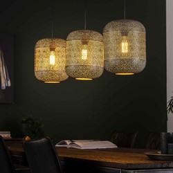 Hoyz - Hanglamp Etch - 3 Lampen - 120x25x150